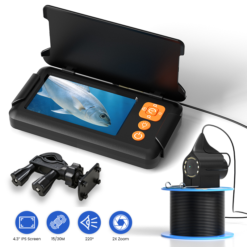 Fish Finder Cable - Balıkçılık Kamerası 4.3’’ Ekran 15M/30M Kablo