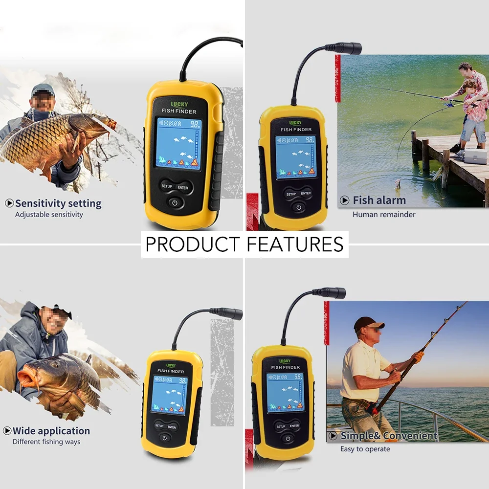 Şanslı LCD Renkli Ekran Taşına - Fish Finder Cable incelemesi ve fiyatı